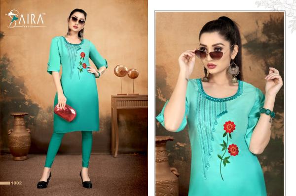 Saira Sakhi 1 Designer Cotton Embroidery Kurti 